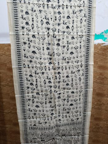 Pure tassar silk stole